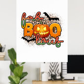 ハロウィーンファブブーブラウス誕生日 ポスター (ホームオフィス)