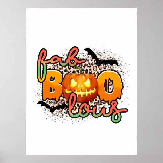 ハロウィーンファブブーブラウス誕生日 ポスター (正面)