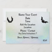 ハロウィーンファブラスベクターアートパーティの招待状 招待状 (裏面)