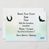 ハロウィーンファブラスベクターアートパーティの招待状 招待状 (裏面)