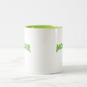 ハロウィーンファミリーカップルのママムマおもしろいスターに一致 ツートーンマグカップ (中央)