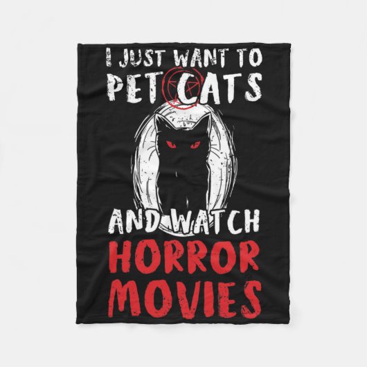 ハロウィーンファン用ハロウィンホラーデザイン フリースブランケット (正面)