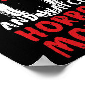 ハロウィーンファン用ハロウィンホラーデザイン ポスター (角)