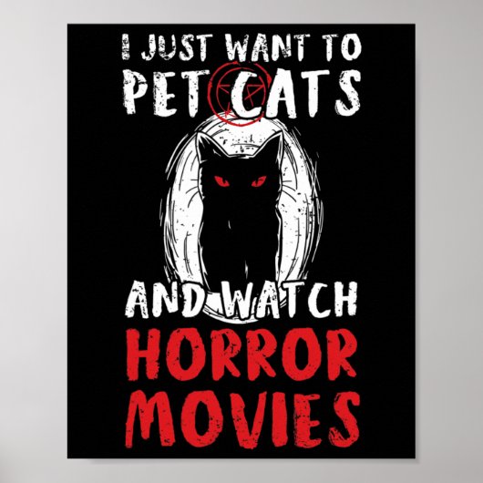 ハロウィーンファン用ハロウィンホラーデザイン ポスター (正面)