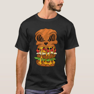ハロウィーンファーストフードゾンビハンバーガー Tシャツ