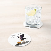 ハロウィーンフェアリーとパンプキンス紙コースター ラウンドペーパーコースター (インサイチュ)