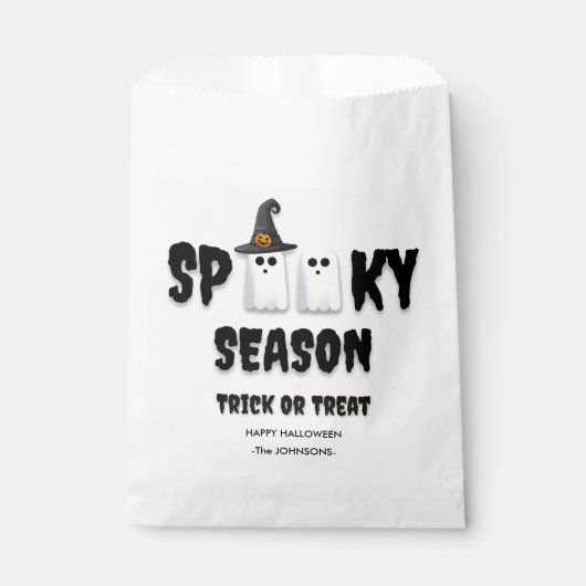 ハロウィーンフェイバーバッグ不気味 – シーズン幽霊 フェイバーバッグ (正面)