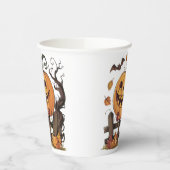 ハロウィーンフェスティバルカボチャ紙カップ 紙コップ (左)