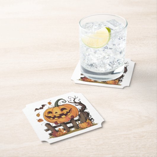 ハロウィーンフェスティバルパンプキン紙コースター ペーパーコースター (インサイチュ)
