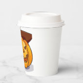 ハロウィーンフェスティバルパーティーカップ+リッド 紙コップ (左)