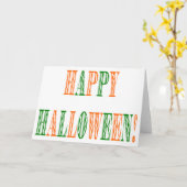 ハロウィーンフェスティバル文字 カード (黄色い花)