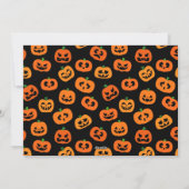 ハロウィーンフォトカードのトリックまたはトリートメント シーズンカード (裏面)