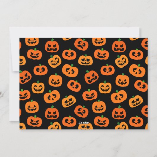 ハロウィーンフォトカードのトリックまたはトリートメント シーズンカード (裏面)