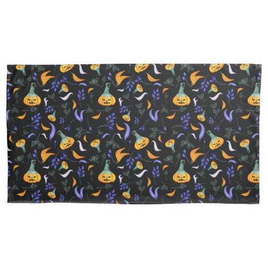 ハロウィーンフォレスト枕ローケース 枕カバー (正面左)