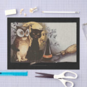 ハロウィーンフクロウと猫ティッシュペーパー 薄葉紙 (クラフト)