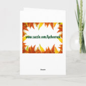 ハロウィーンフクロウのグリーティングカード カード (裏面)