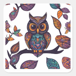 ハロウィーンフクロウアレブリエ離れと スクエアシール