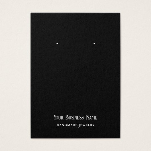 ハロウィーンフクロウイヤリング表示カード (正面)