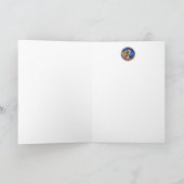 ハロウィーンフクロウマウスヴィンテージマスク水彩画 カード (内部)