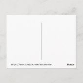 ハロウィーンフクロウ紅葉 ポストカード (裏面)