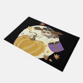 ハロウィーンフクロウ ドアマット (アングル)