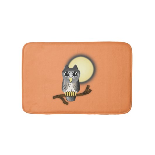 ハロウィーンフクロウ バスマット (正面)