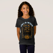 ハロウィーンフクロウ Tシャツ (正面フル)