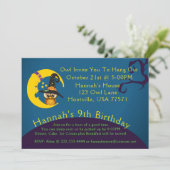 ハロウィーンフクロムーンスランバーパーティの招待状 招待状 (スタンド正面)