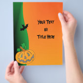 ハロウィーンフライヤー チラシ (手)