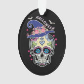 ハロウィーンフラワースカル オーナメント (裏面)
