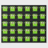 ハロウィーンフランケンシュタインホリデーラッピング紙 ラッピングペーパー (フラット)