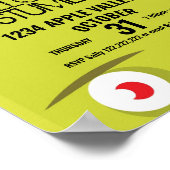 ハロウィーンフランケンシュタインモンスターコスチュームパーティー ポスター (角)