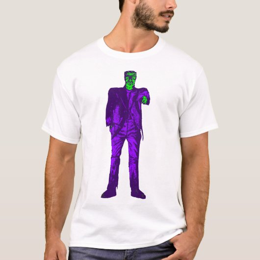 ハロウィーンフランケンシュタインモンスター不気味 Tシャツ (正面)