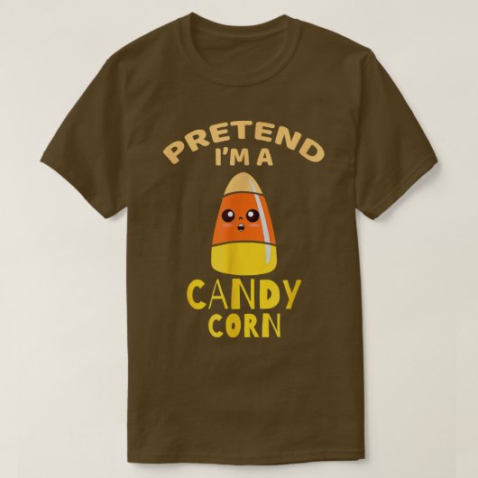 ハロウィーンフリはキャンディコーンの衣装パーティー Tシャツ (デザイン正面)