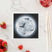 ハロウィーンフルムーンこうもりデザイン, スタンダードカクテルナプキン (インサイチュ)