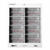 ハロウィーンフルムーンラヴェンカスタムズ蔵書票ラベル ラベル (フルシート)