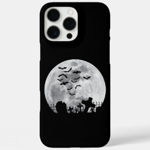 ハロウィーンフルムーン墓地不気味こうもり iPhone 16 PRO MAXケース