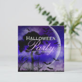 ハロウィーンフルムーン&こうもりナイトスキー招待状 招待状 (スタンド正面)