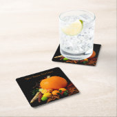 ハロウィーンフルーツカスタムコースター スクエアペーパーコースター (インサイチュ)