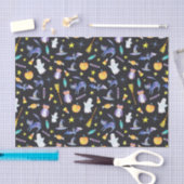 ハロウィーンフレンズのパターン 薄葉紙 (クラフト)