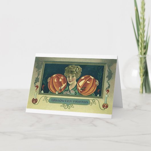 ハロウィーンフレンズ – カボチャ カード (正面)