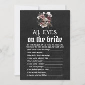 ハロウィーンフローラスカルオールアイズオンザブライドゲーム 招待状 (正面)