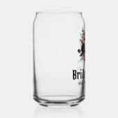 ハロウィーンフローラスカル花嫁またはダイブライダルシャワー ガラス缶 (右)