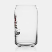 ハロウィーンフローラスカル花嫁またはダイブライダルシャワー ガラス缶 (左)