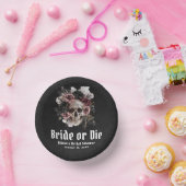 ハロウィーンフローラスカル花嫁またはダイブライダルシャワー ペーパーボウル (パーティー)