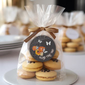 ハロウィーンフローラバターメイスパイダーウェブトリートバッグ ラウンドシール