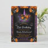 ハロウィーンフローラユニコーン顔秋21日 招待状 (スタンド正面)