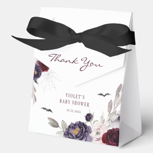 ハロウィーンフローラ赤ちゃんシャワー フェイバーボックス (正面)