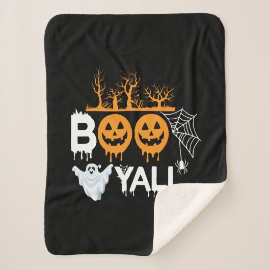 ハロウィーンブイェルハロウィン誕生日 シェルパブランケット (正面)