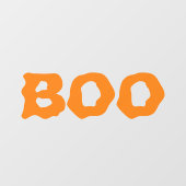 ハロウィーンブオレンジ不気味なおもしろい装飾 ウィンドウサイン (シート)